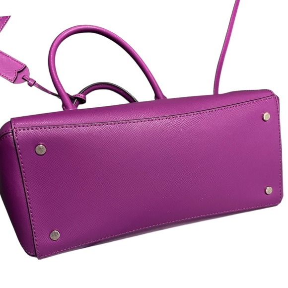 Kate Spade Vibrant Purple Satchel Handbag Purse - Picture 4 of 4